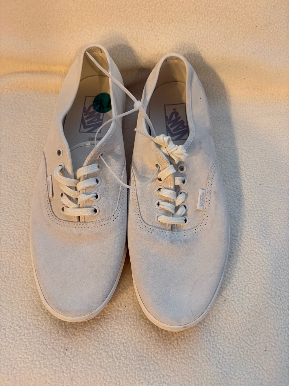 Vans Classic Low-Top Canvas Sneakers in Off-White